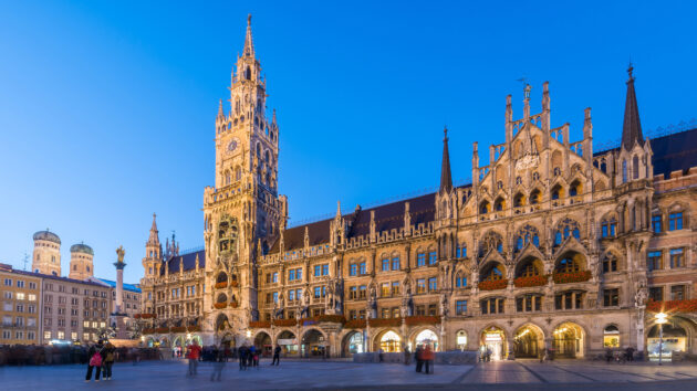 München Marienplatz Winterlich