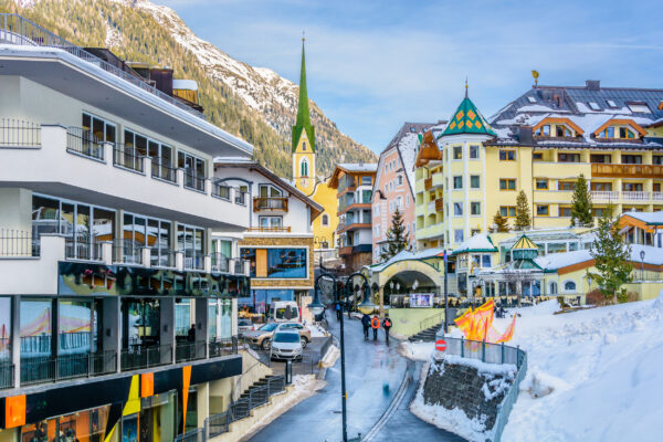 Österreich Ischgl Stadtzentrum