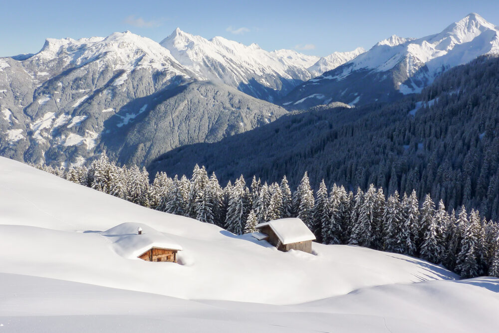Österreich Alpen Winter Schnee