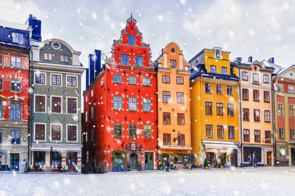 Schweden Stockholm weihnachtlich Stortorget Haus