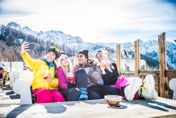 Ski Freunde Selfie