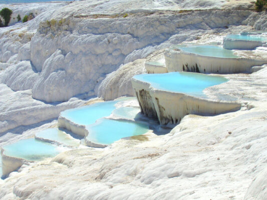 Türkei Pamukkale Stufen