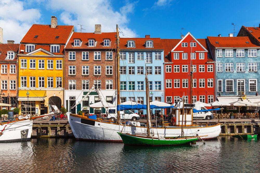 Dänemark Kopenhagen Nyhavn Bunte Promenade