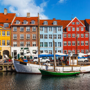 Dänemark Kopenhagen Nyhavn Bunte Promenade