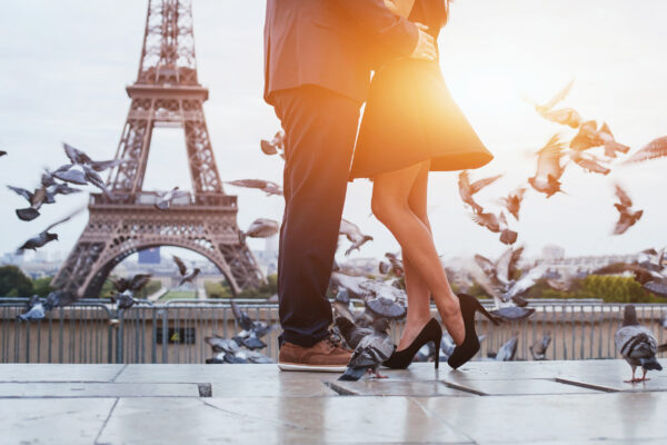 Frankreich Paris Eiffelturm Paar