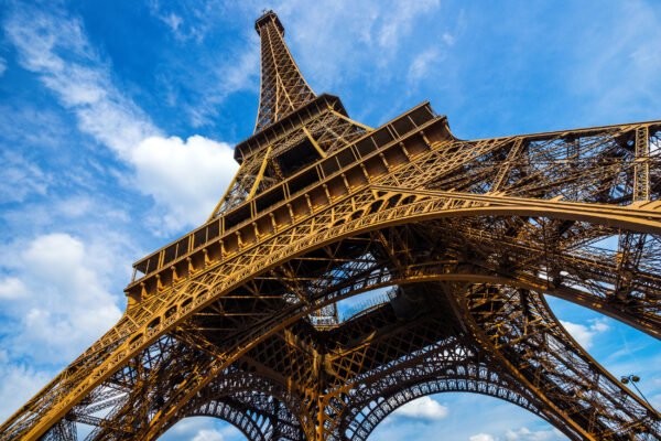 Frankreich Paris Eiffelturm unten