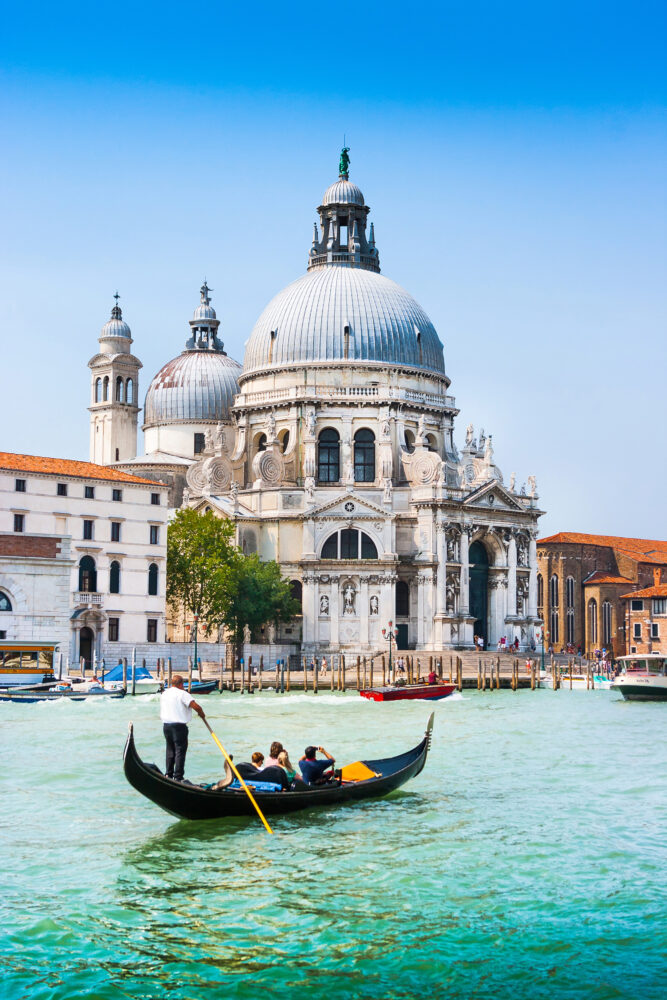 Italien Venedig Santa Maria Hochformat