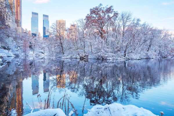 New York Winter Schnee