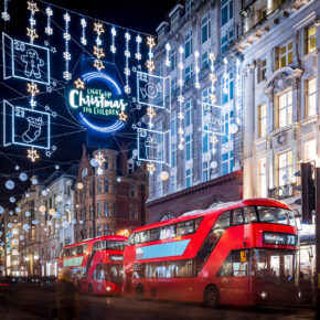 Großbritannien London Weihnachten Beleuchtung
