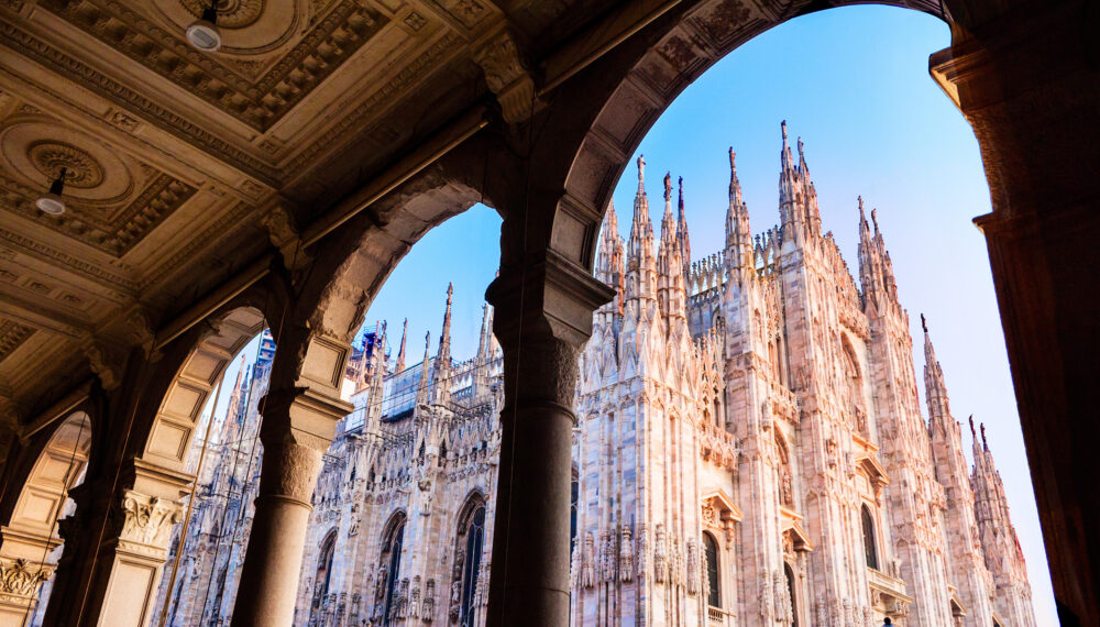 Italien Mailand Dom Torbogen