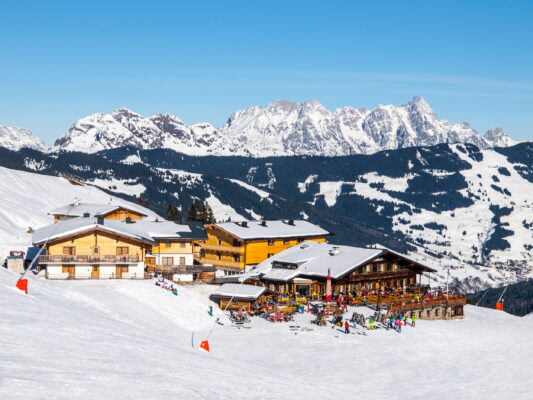 Österreich Saalbach Leogang Skipiste