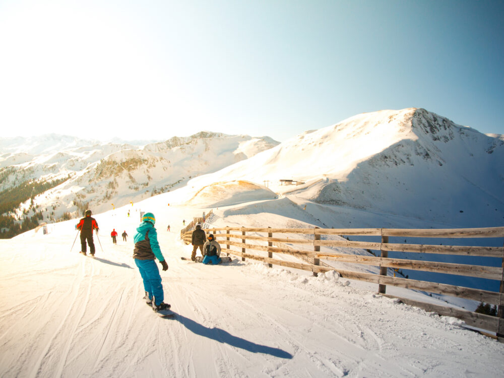 Österreich Saalbach Leogang Skipiste