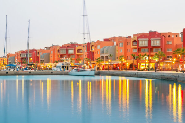 Ägypten Hurghada Haeuser Marina