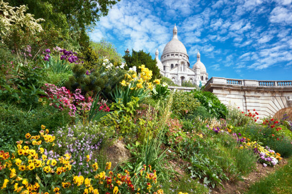 Frankreich Paris Frühling Sacre Coeur