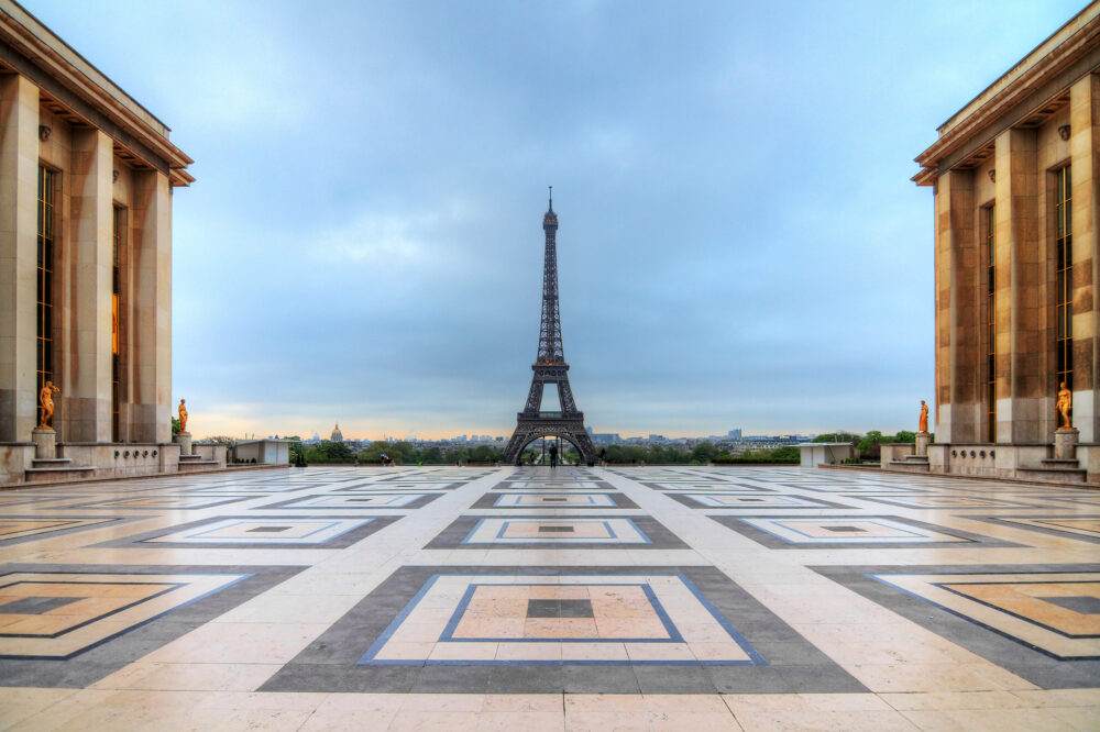 Frankreich Paris Frühling Trocadeo