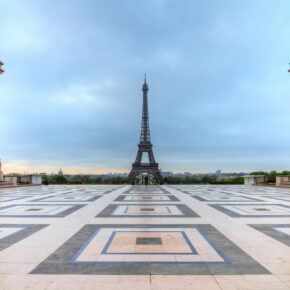 Frankreich Paris Frühling Trocadeo