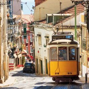 Portugal Lissabon Frühling Tram