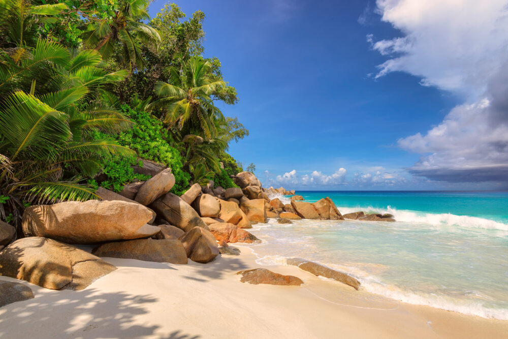 Seychellen Praslin Strand