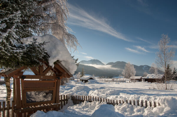 Österreich Kärnten Schnee Berg