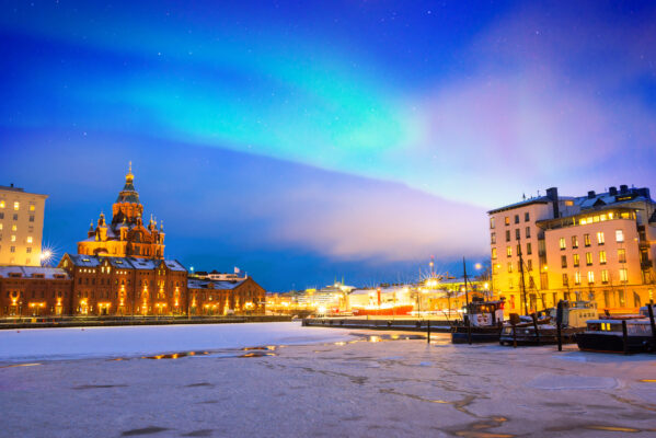 Finnland Helsinki Polarlichter