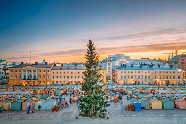 Finnland Helsinki Weihnachtsbaum