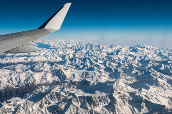 Flugzeug Berge