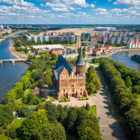 Russland Kaliningrad von oben