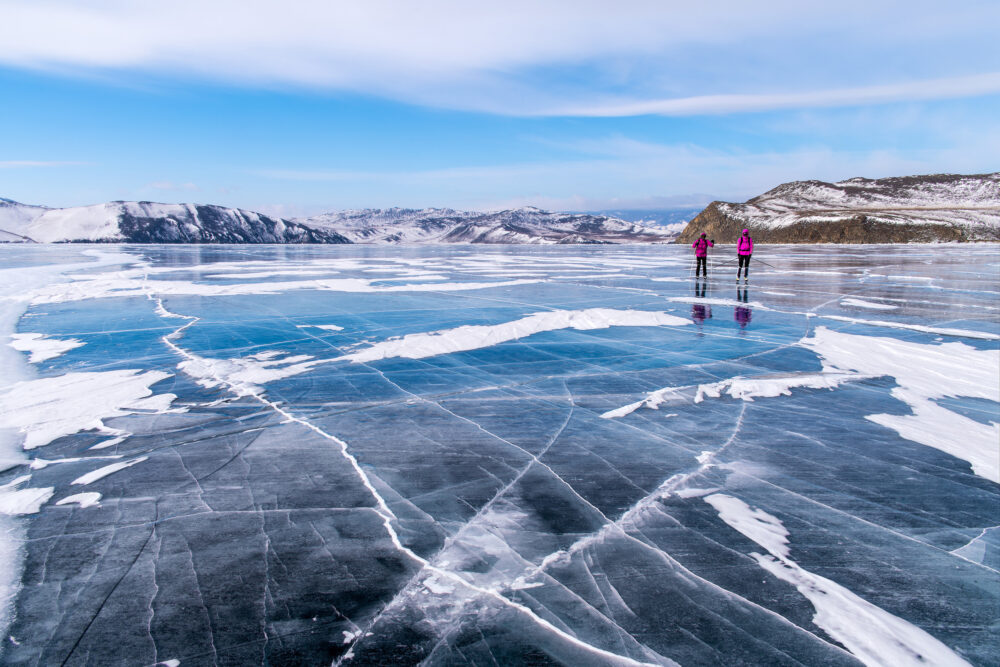 Russland Winter See