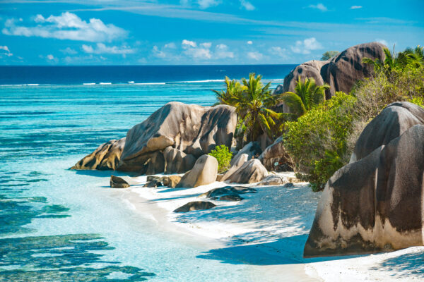 Seychellen Felsen Meer