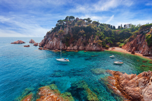 Spanien Costa Brava Felsen Bucht