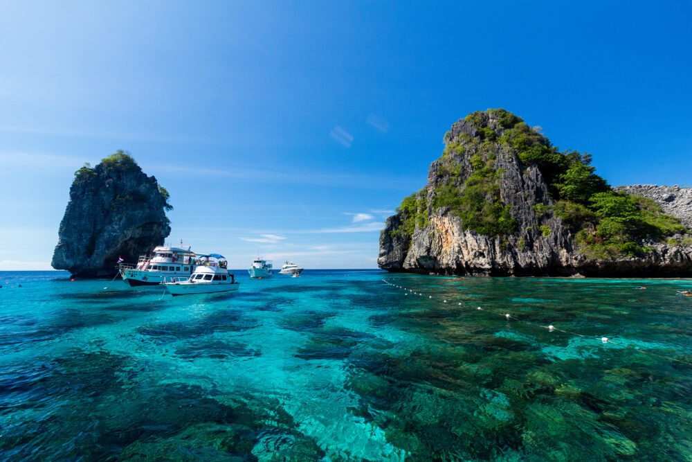 Thailand Koh Rok Fels Wasser