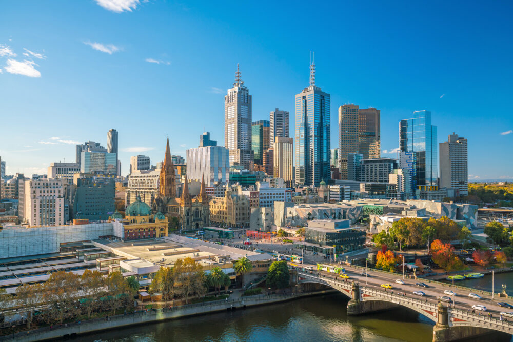 Australien Melbourne skyline