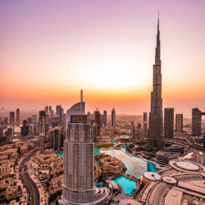 Dubai Downtown Sunset