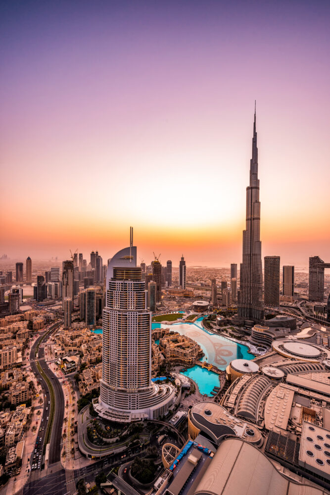 Dubai Downtown Sunset