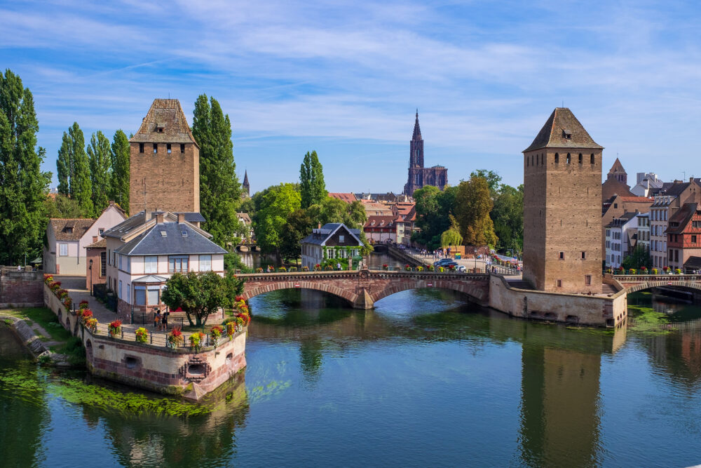 Frankreich Straßburg Ponts Couverts