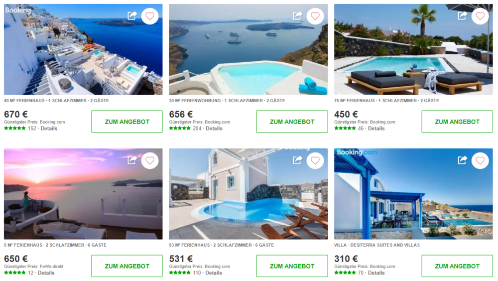 Hometogo Ferienhäuser zum Schnäppchenpreis