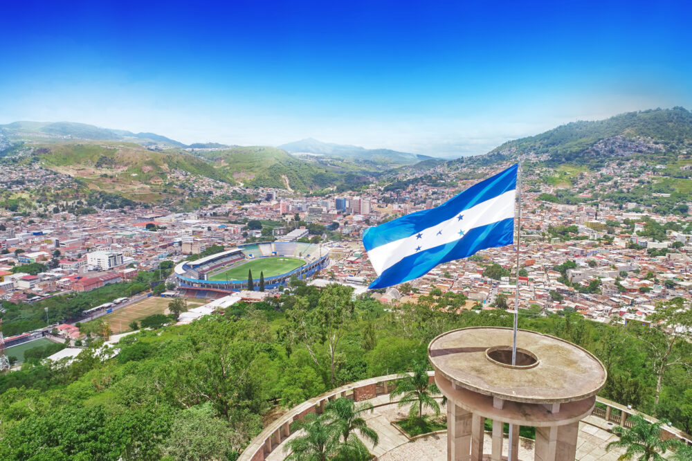 Honduras Tegucigalpa Flagge