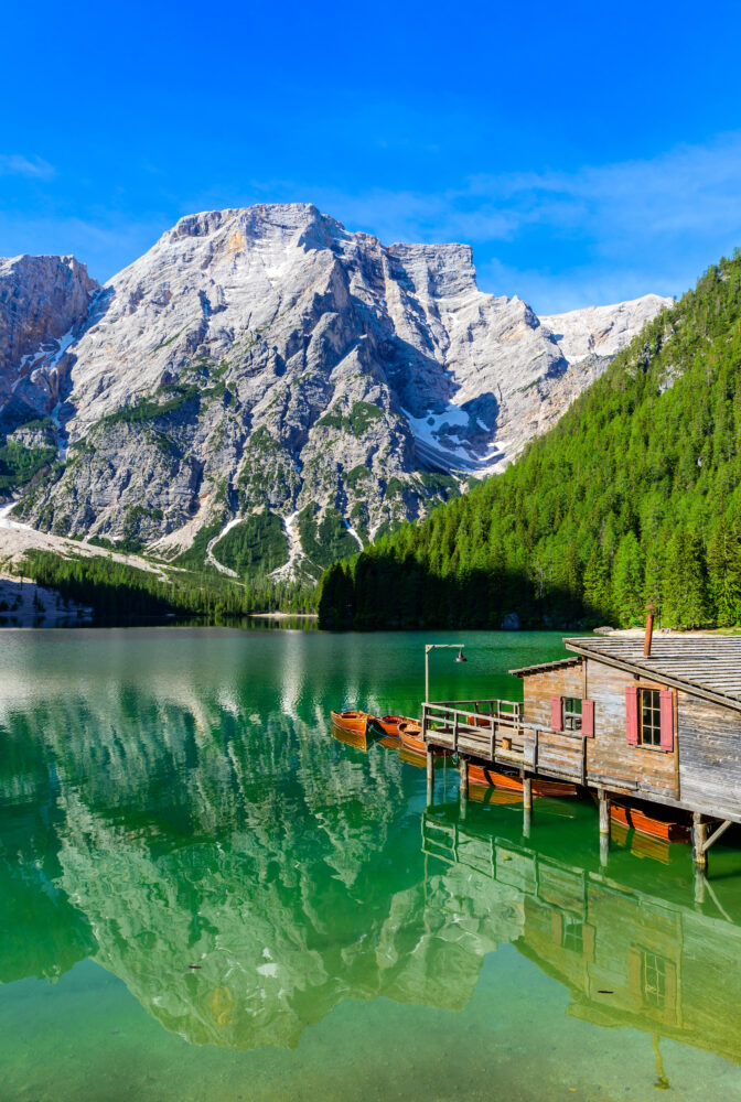Italien Südtirol Dolomiten Lake Braies