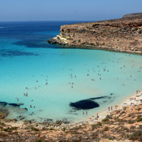 Italien Sizilien Lampedusa Rabbit Beach
