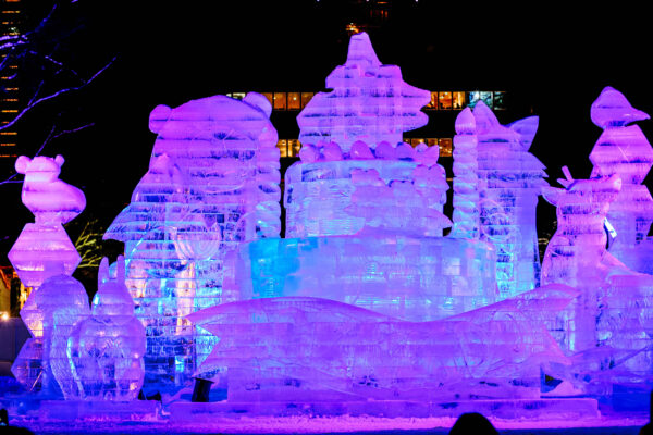 Japan Yhokaido Snow Festival