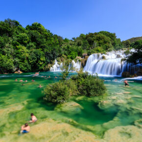 Kroatien Krka Nationalpark baden