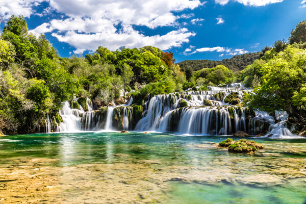 Kroatien Krka Nationalpark Skradinski Buk Wasserfall
