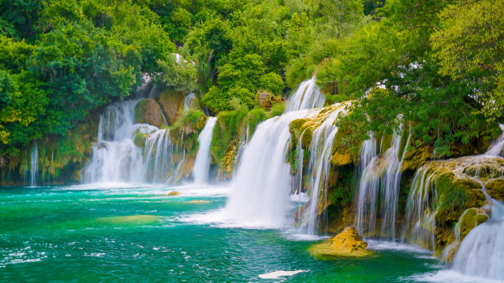 Kroatien Krka Nationalpark Wasserfälle