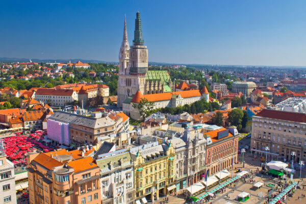 Kroatien Zagreb Aussicht