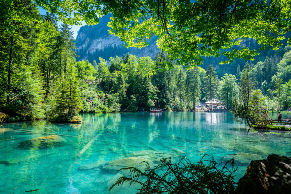 Schweiz Blausee. See