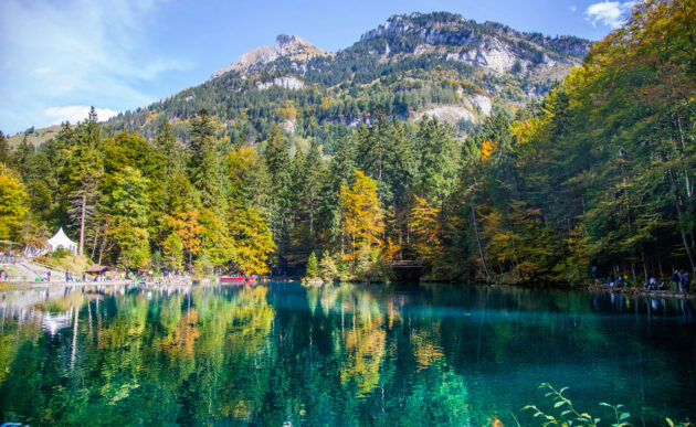 Schweiz Kandersteg Blausee