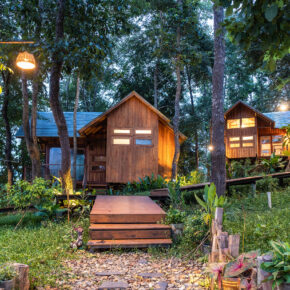 Thailand Holzhütte Regenwald