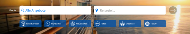 Travelzoo Suche