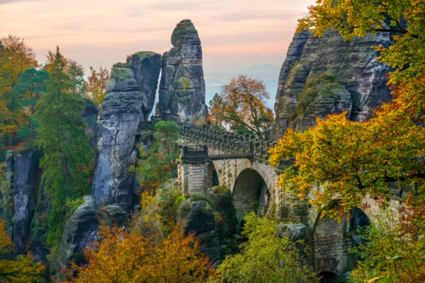 Deutschland Sächsische Schweiz Bastei-bruecke