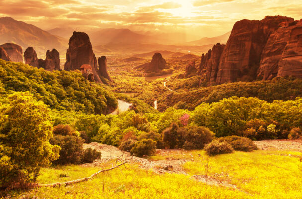 Griechenland Meteora Monasteries